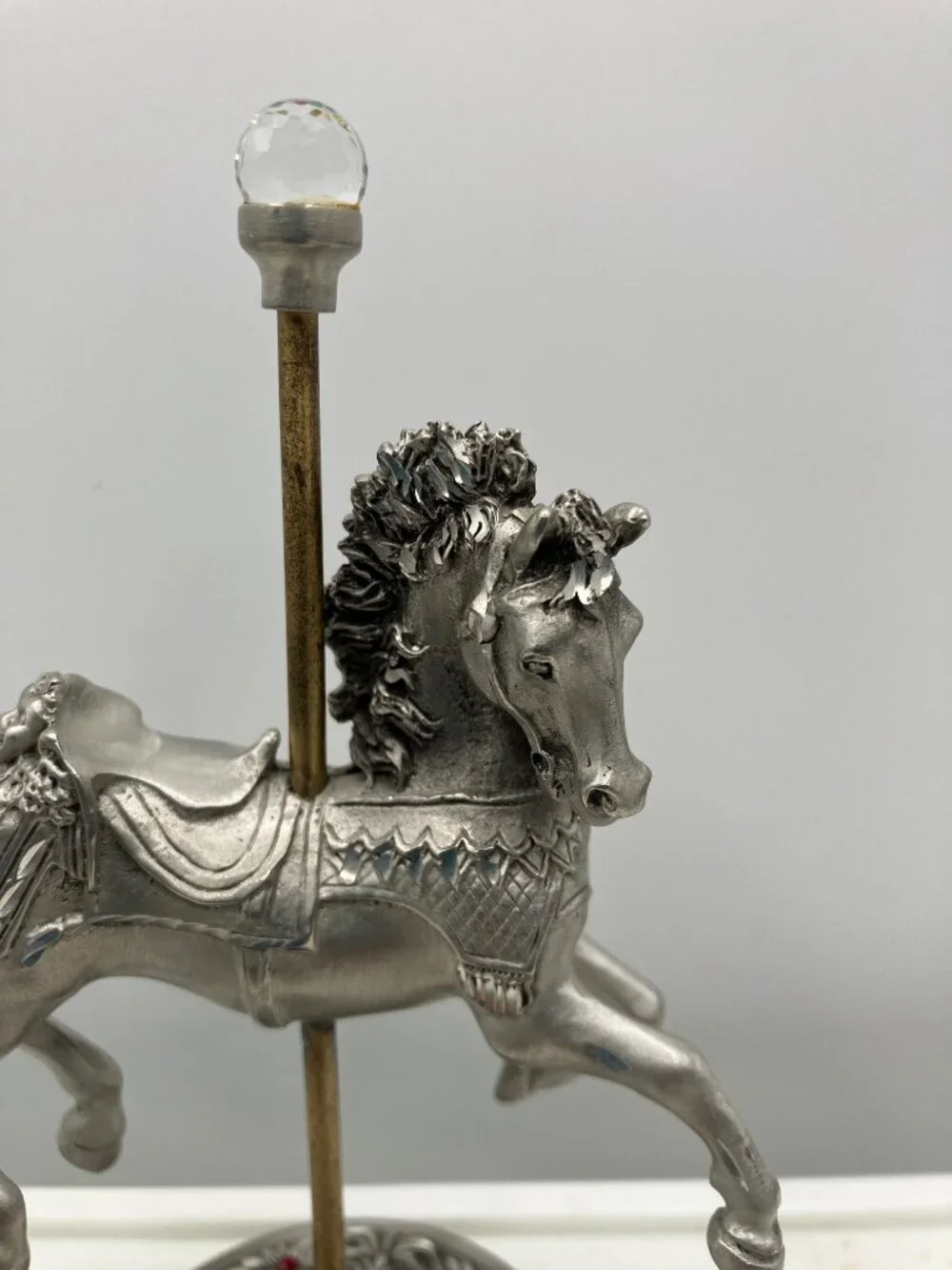 Fine Pewter Carousel Horse Vintage 1991 BKS Fine Pewter 5